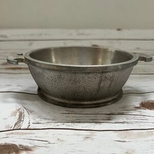 Guardian Service Serving Bowl Silver Hammered Cast Aluminum 6.5 Inch Vintage